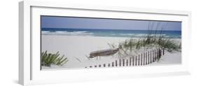 Fence on the Beach, Alabama, Gulf of Mexico, USA-null-Framed Photographic Print