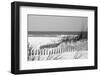 Fence on the beach, Bon Secour National Wildlife Refuge, Gulf of Mexico, Bon Secour, Baldwin Cou...-null-Framed Photographic Print