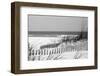 Fence on the beach, Bon Secour National Wildlife Refuge, Gulf of Mexico, Bon Secour, Baldwin Cou...-null-Framed Photographic Print