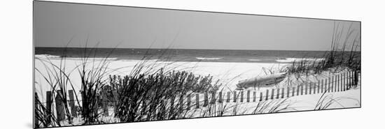 Fence on the Beach, Bon Secour National Wildlife Refuge, Gulf of Mexico, Bon Secour-null-Mounted Photographic Print