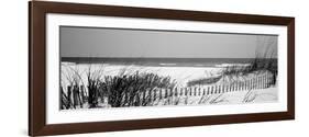 Fence on the Beach, Bon Secour National Wildlife Refuge, Gulf of Mexico, Bon Secour-null-Framed Photographic Print