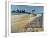 Fence on the Beach, Santa Monica, USA, 2002-Peter Wilson-Framed Giclee Print