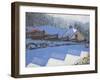 Fence Shadows, 2009-Andrew Macara-Framed Giclee Print