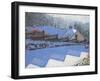 Fence Shadows, 2009-Andrew Macara-Framed Giclee Print