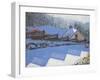 Fence Shadows, 2009-Andrew Macara-Framed Giclee Print