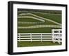 Fence Winding Across Calumet Horse Farm, Lexington, Kentucky, USA-Adam Jones-Framed Photographic Print