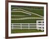 Fence Winding Across Calumet Horse Farm, Lexington, Kentucky, USA-Adam Jones-Framed Photographic Print