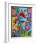 Fence with Flowers-Carla Bank-Framed Giclee Print