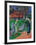 Fence with Flowers-Paul Serusier-Framed Art Print