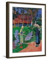 Fence with Flowers-Paul Serusier-Framed Art Print