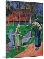 Fence with Flowers-Paul Serusier-Mounted Art Print