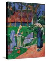 Fence with Flowers-Paul Serusier-Stretched Canvas