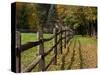 Fenceline, East Arlington, Vermont, USA-Joe Restuccia III-Stretched Canvas