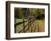 Fenceline, East Arlington, Vermont, USA-Joe Restuccia III-Framed Photographic Print