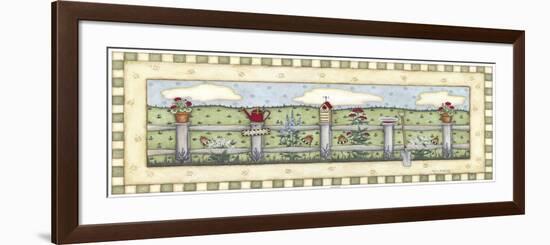 Fenceline Flowers-Robin Betterley-Framed Giclee Print