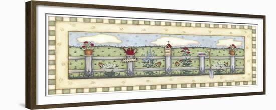 Fenceline Flowers-Robin Betterley-Framed Giclee Print