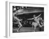 Fencers Competing in the Olympics-John Dominis-Framed Premium Photographic Print