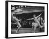 Fencers Competing in the Olympics-John Dominis-Framed Premium Photographic Print