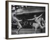 Fencers Competing in the Olympics-John Dominis-Framed Photographic Print