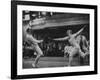 Fencers Competing in the Olympics-John Dominis-Framed Photographic Print