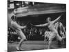 Fencers Competing in the Olympics-John Dominis-Mounted Photographic Print