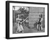 Fencers Taking Positions, c1903, (1903)-Ogawa & Burton-Framed Photographic Print