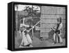 Fencers Taking Positions, c1903, (1903)-Ogawa & Burton-Framed Stretched Canvas