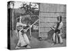 Fencers Taking Positions, c1903, (1903)-Ogawa & Burton-Stretched Canvas