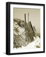 Fences in the Sand I-Noah Bay-Framed Art Print