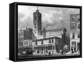 Fenchurch Street-Thomas H Shepherd-Framed Stretched Canvas