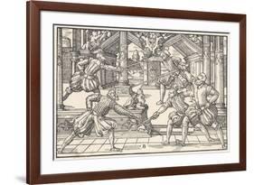 Fencing 1570-Tobias Stimmer-Framed Premium Giclee Print