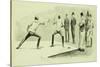 Fencing at Dickel's Academy-Frederic Sackrider Remington-Stretched Canvas