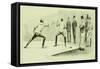Fencing at Dickel's Academy-Frederic Sackrider Remington-Framed Stretched Canvas
