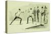 Fencing at Dickel's Academy-Frederic Sackrider Remington-Stretched Canvas