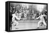 Fencing Competition in the 1912 Olympics in Stockholm-null-Framed Stretched Canvas