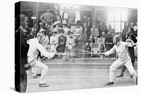 Fencing Competition in the 1912 Olympics in Stockholm-null-Stretched Canvas