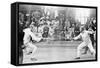 Fencing Competition in the 1912 Olympics in Stockholm-null-Framed Stretched Canvas