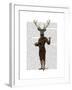 Fencing Deer Full-Fab Funky-Framed Art Print