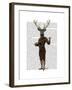 Fencing Deer Full-Fab Funky-Framed Art Print