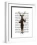 Fencing Deer Full-Fab Funky-Framed Art Print