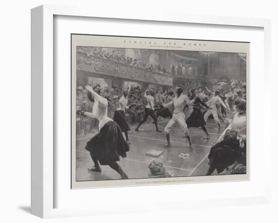 Fencing for Women-G.S. Amato-Framed Giclee Print