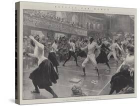 Fencing for Women-G.S. Amato-Stretched Canvas