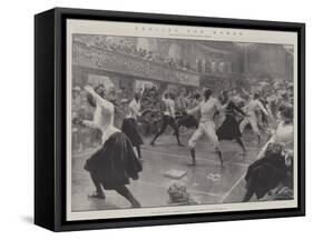 Fencing for Women-G.S. Amato-Framed Stretched Canvas