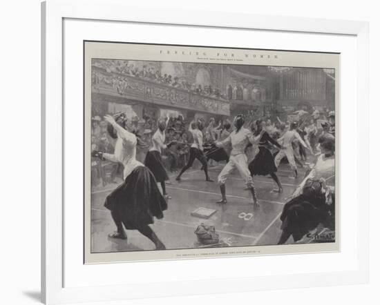 Fencing for Women-G.S. Amato-Framed Giclee Print