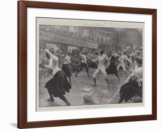 Fencing for Women-G.S. Amato-Framed Giclee Print