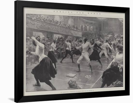 Fencing for Women-G.S. Amato-Framed Giclee Print