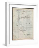 Fencing Game Patent-Cole Borders-Framed Art Print