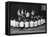 Fencing Girls-null-Framed Stretched Canvas