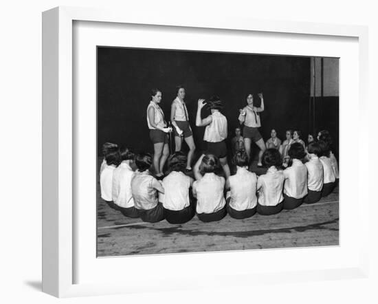 Fencing Girls-null-Framed Photographic Print