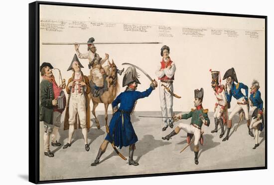 Fencing Lesson, 1814-Johann Gottfried Schadow-Framed Stretched Canvas